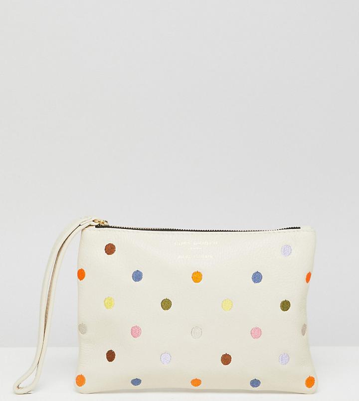 Kurt Geiger Violet Polka Dot Zip Up Pouch - Multi