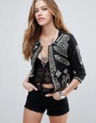 Raga Dynasty Embellished Jacket - Black