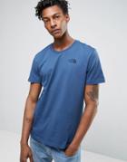 The North Face Simple Dome T-shirt In Blue - Navy