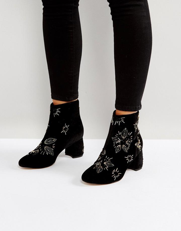 Office Arch Enemy Embellished Boots - Black