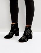 Office Arch Enemy Embellished Boots - Black