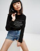 Cheap Monday Thin Box Win Sweater - Black