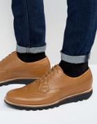 Kickers Kymbo Leather Oxford Brogue Shoes - Tan