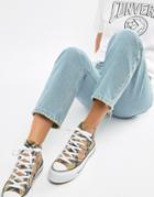 Bershka X Converse Check Flatform Hi-tops - Multi