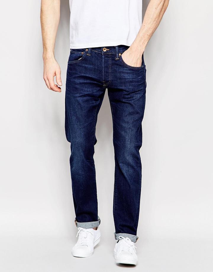 Edwin Jeans Ed-55 Relaxed Tapered Cs Night Blue Dark Trip Used - Dark Trip Used