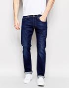 Edwin Jeans Ed-55 Relaxed Tapered Cs Night Blue Dark Trip Used - Dark Trip Used