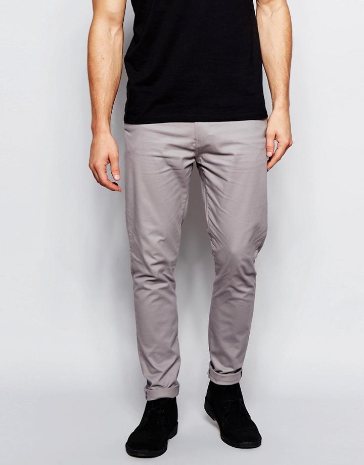 New Look Skinny Fit Chinos - Gray