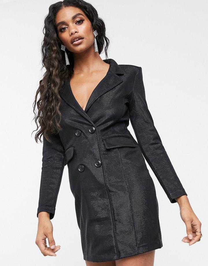 Ivyrevel Blazer Mini Dress In Black