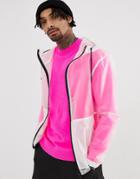 Asos Design Hooded Transparent Windbreaker - White