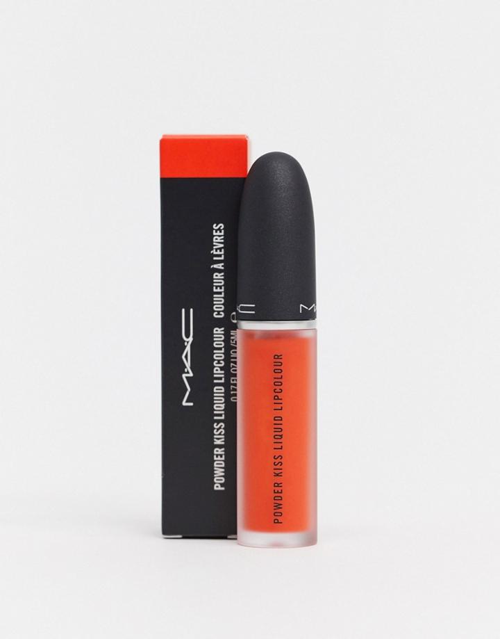Mac Powder Kiss Liquid Lip - Resort Season-red