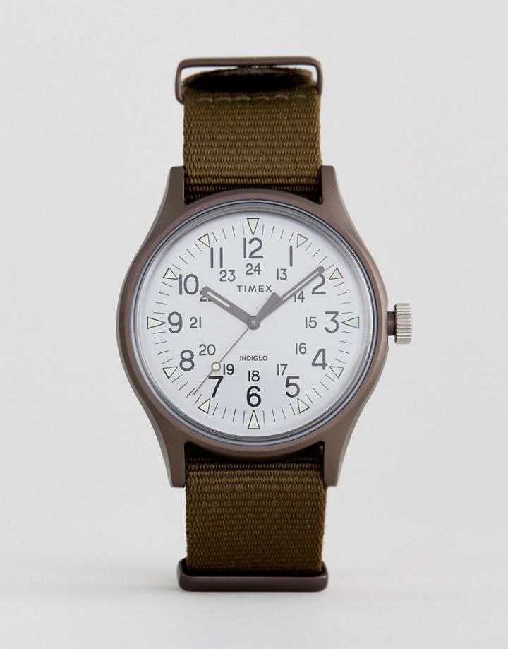 Timex Mk1 Aluminium Watch In Green - Green