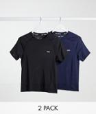 Asos 4505 Icon Muscle Fit Training T-shirt With Quick Dry 2 Pack Save-black