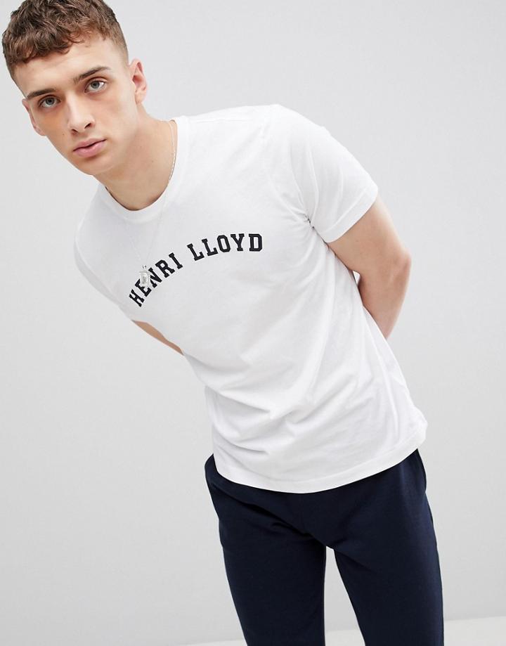 Henri Lloyd Ragian Logo T-shirt In White - White