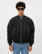 Weekday Tyreese Bomber Jacket In Black
