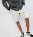 Asos Design Tall Skater Shorts In Putty - Beige