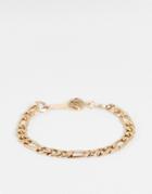 Status Syndicate Chain Bracelet With A Key Charm In A Gold Finish