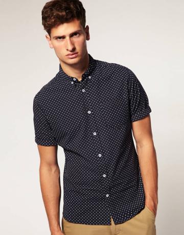 Asos Shirt With Polka Dot Print