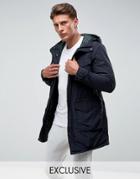 Only & Sons Parka With Quilted Lining - Black