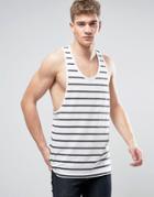 Another Influence Extreme Racer Back Tank - Navy