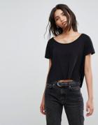 Dr Denim Drapey T-shirt - Black