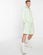 Topman Oversized Short In Green - Part Of A Set