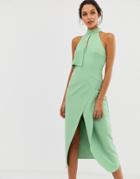 C/meo Collective High Heart Midi Dress-green