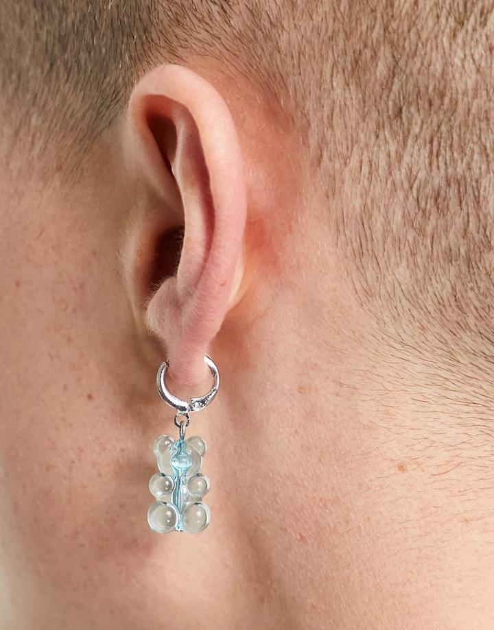 Madein. Gummy Bear Huggie Earrings In Blue