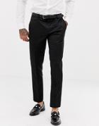 River Island Wedding Skinny Fit Classic Tuxedo Pants In Black