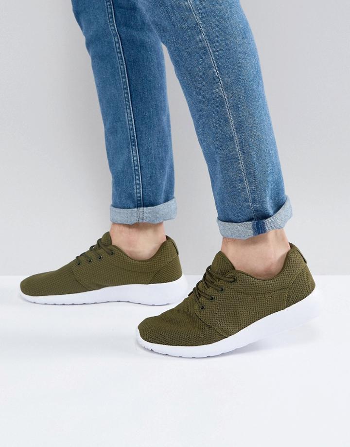 Loyalty & Faith Diver Sneakers In Khaki - Green