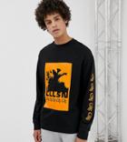 Collusion Long Sleeve Printed T-shirt In Black