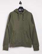 French Connection Overhead Hoodie With Logo In Khaki-green