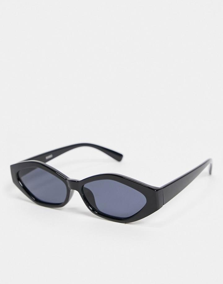 Madein 70s Collection Slim Line Sunglasses-black