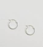 Designb London Sterling Silver Hoop Earrings - Silver