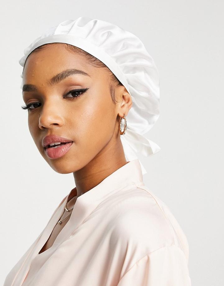 Easilocks Classic Satin Cap In White
