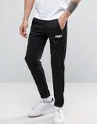 Puma Joggers With Velvet Trim In Tapered - Black