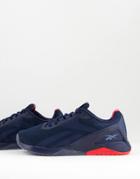 Reebok Nano X1 Sneakers In Navy And Red