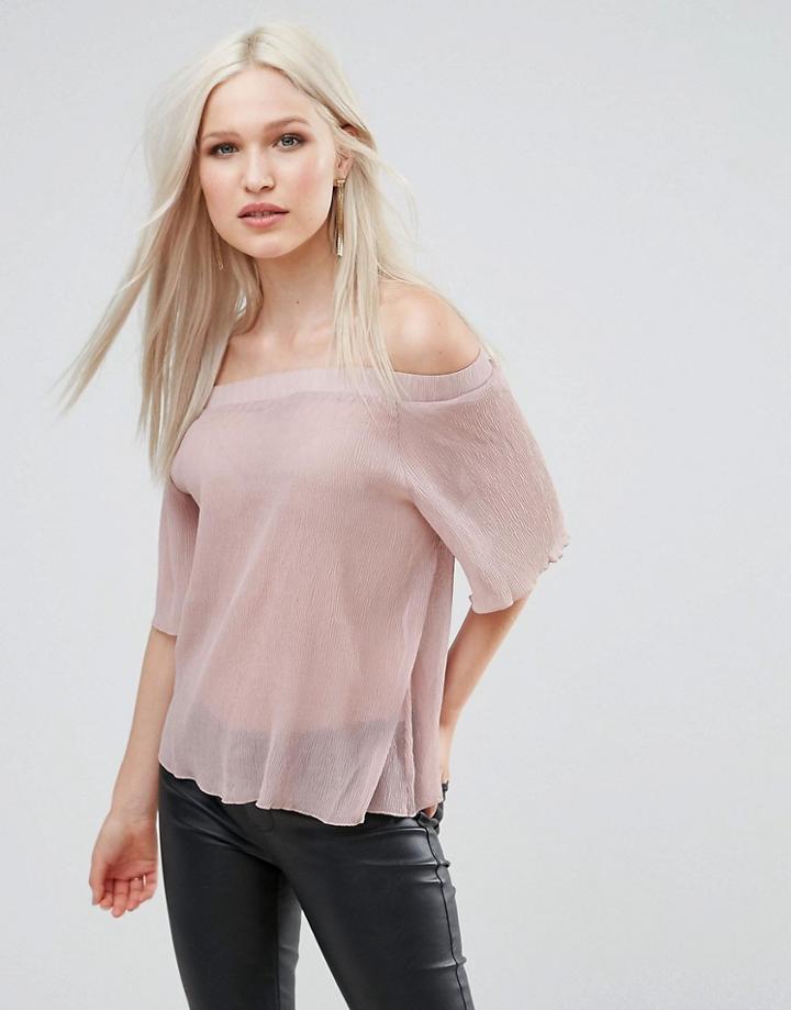 Ax Paris Bardot Top - Pink