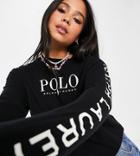 Polo Ralph Lauren X Asos Exclusive Collab Long Sleeve Top In Black