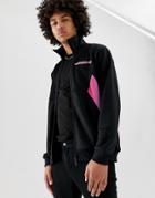 Adidas Originals Graphic Track Jacket In Black - Black