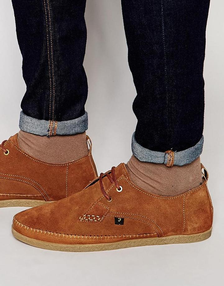 Farah Drape Lo Shoes - Brown