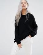 Weekday Soft Touch Tunic Knit - Black