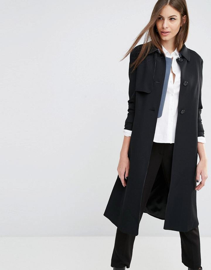 Sisley Tailored Trench Coat - Black