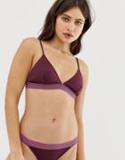 Y.a.s Kauai Triangle Bikini Top - Purple