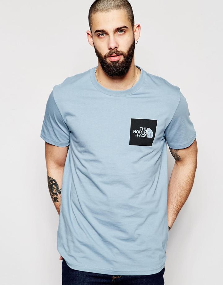 The North Face T-shirt With Box Logo - Blue