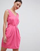 Closet London Pleated Sleeveless Dress - Pink