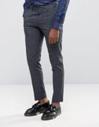 Burton Menswear Skinny Suit Pants - Navy