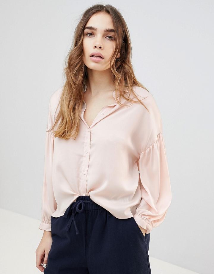 Monki Boxy Shirt - Orange