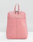 Asos Leather Mini Backpack - Pink