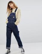 Carhartt Wip Oversized Overalls In Denim With Contrast Straps - Blue