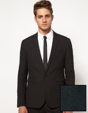 Asos Slim Fit Suit Jacket In Black